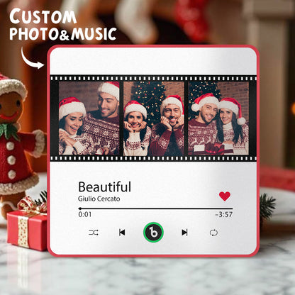 Personalised Framed Music Fridge Magnet - Plays Custom Songs Without Phone | Unique Gift