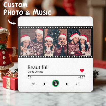 Frameless Custom Music Fridge Magnet 4.0 | Personalised Photo & Music Gift