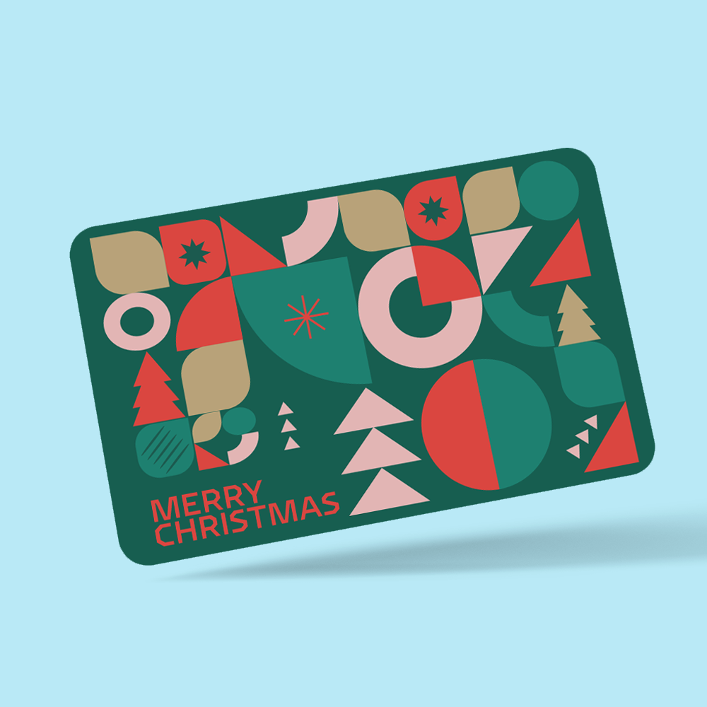 Personalised wallet insert print placed in a standard wallet slot to demonstrate size and fit — perfect Christmas keepsake for boyfriend, husband or dad