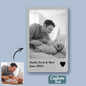 Engraved message on personalised metal wallet card — ideal memorial tribute or anniversary keepsake