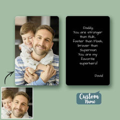 Couple Gifts Photo Wallet Card Metal Wallet Insert Card Gift for Him