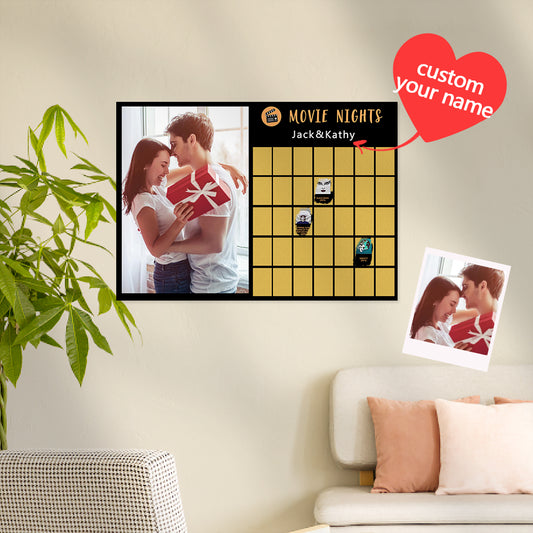 Personalised Scratch Off Bucket List Poster | Custom Couples Wedding Gift