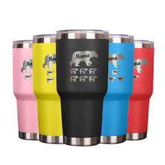 Personalized Mama Bear Tumbler Travel Mug Gift for Mother's Day Gift for Mom Grandma