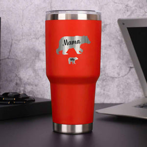 Personalized Mama Bear Tumbler Travel Mug Gift for Mother's Day Gift for Mom Grandma