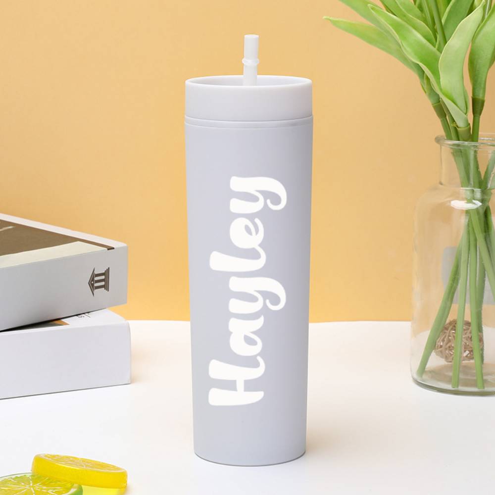Personalised Engraved Plastic Sippy Cup - Wedding Gift & Bridesmaid Present