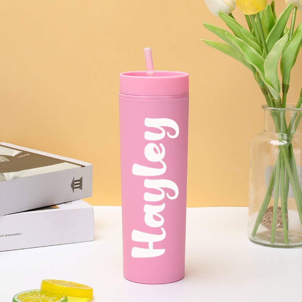 Personalised Engraved Plastic Sippy Cup - Wedding Gift & Bridesmaid Present