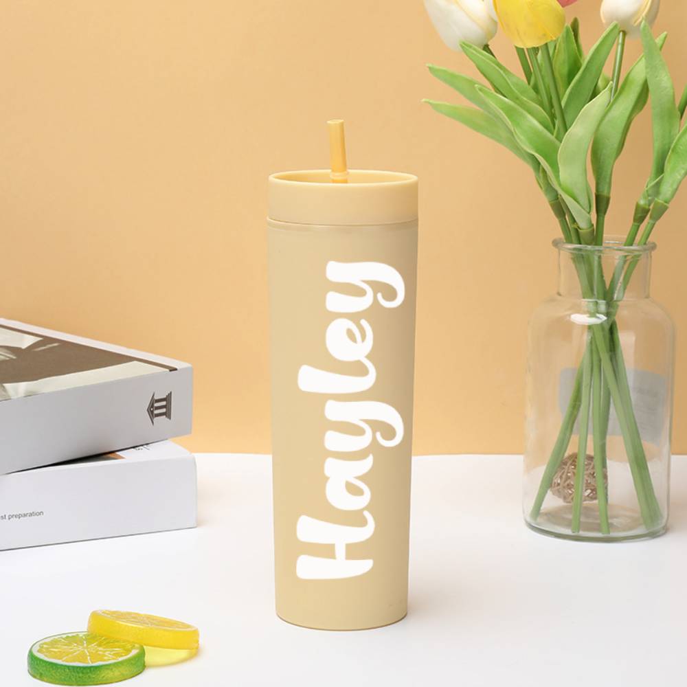 Personalised Engraved Plastic Sippy Cup - Wedding Gift & Bridesmaid Present