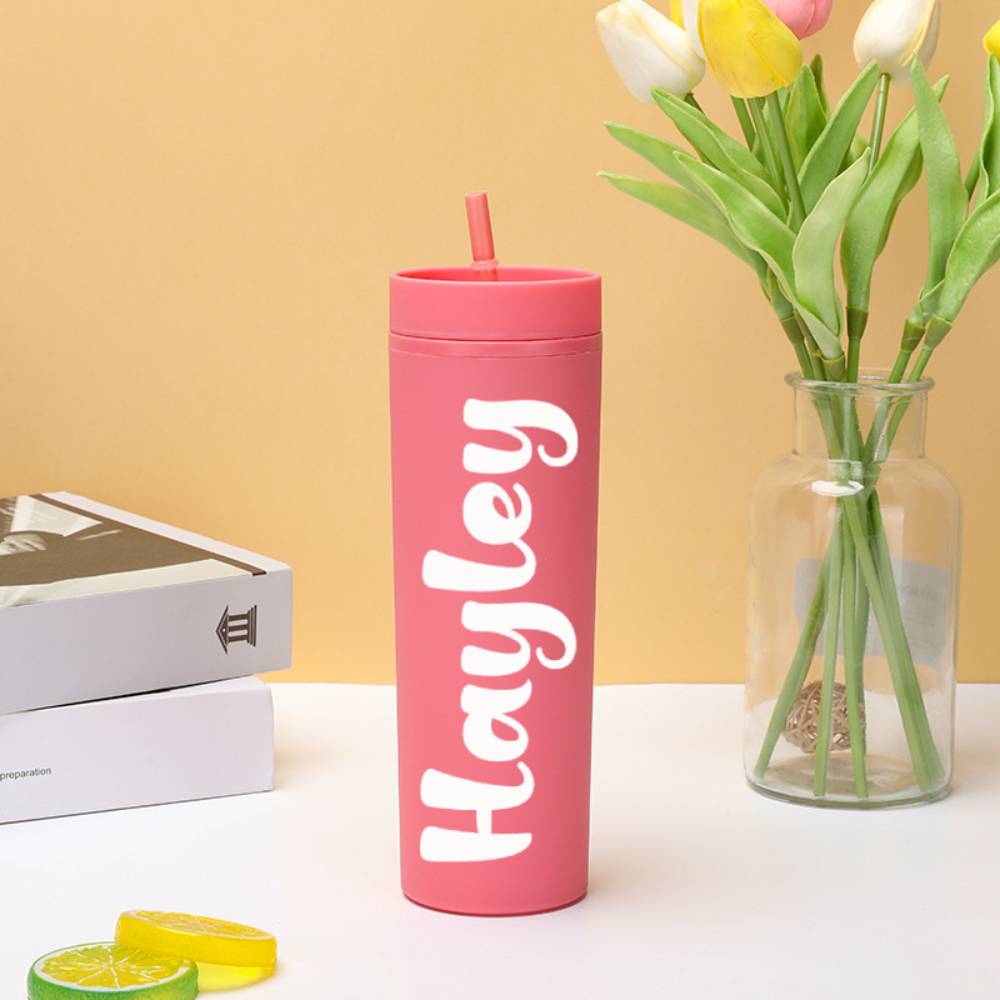 Personalised Engraved Plastic Sippy Cup - Wedding Gift & Bridesmaid Present