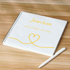 Personalized Text Notebook Wedding Gift DIY Diary Portable Pierced Memory Notebook