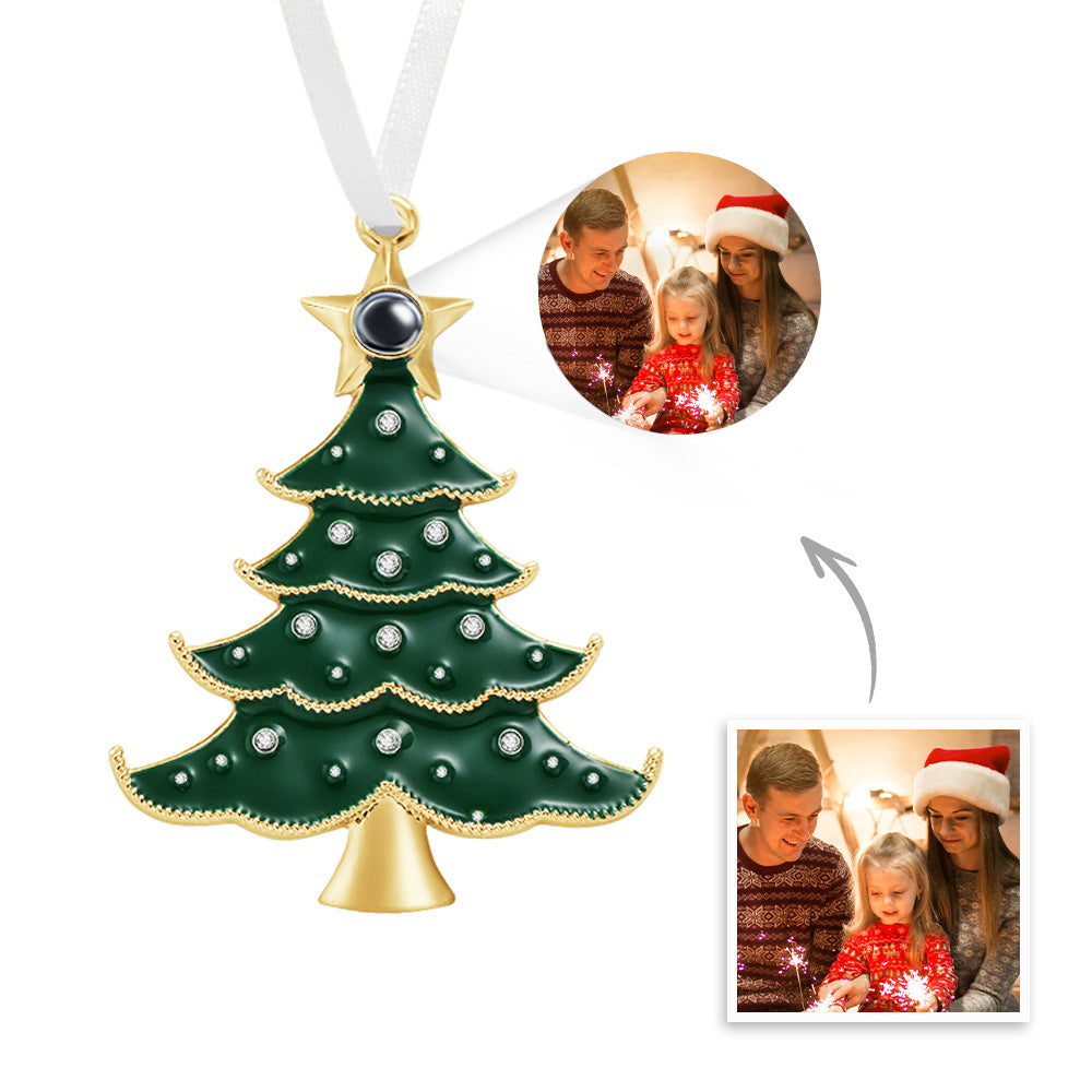 Personalised Projection Photo Ornament - Custom Christmas Keepsake Gift