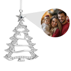 Personalized Projection Ornaments Christmas Shape with Stone Photo Ornaments Christmas Gifts For Family