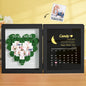 Personalised shadow box displayed with cards and flowers – ideal Mother's Day and birthday gift for Mum