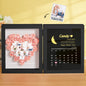 Detail of ribbon and arrangement inside personalised flower shadow box – handcrafted present for Mum on her birthday
