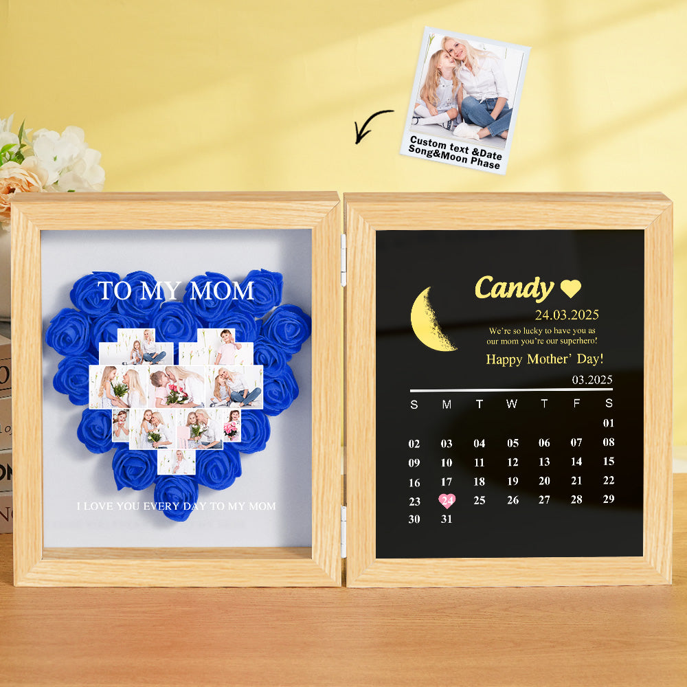 Packaging and care instructions accompanying personalised flower shadow box – guidance for preserving your keepsake