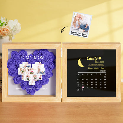 Personalised moon phase detail with custom name – meaningful Moon Phase Calendar gift for Mum or Grandma