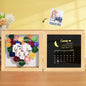 Multiple angle shots showing layered depth and floral placement in personalised flower shadow box – premium personalised gift