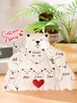 Range of Personalised Bear Family Puzzle options on display, showing size and personalisation choices for Mums, Dads and children — bespoke family décor