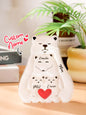 Detail of the laser-cut edge and smooth finish on the Personalised Bear Family Puzzle, premium acrylic craftsmanship for a lasting family keepsake