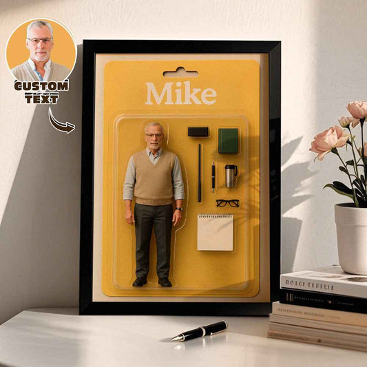 Fully Body Custom Figure Portraits | Personalized Toy Box Art | Custom Photo Frame Decorations Flat Printed Image in Reality