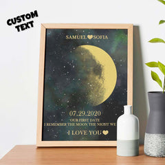 Personalised Moon Phase Photo Frame | Unique Birthday & Anniversary Gift