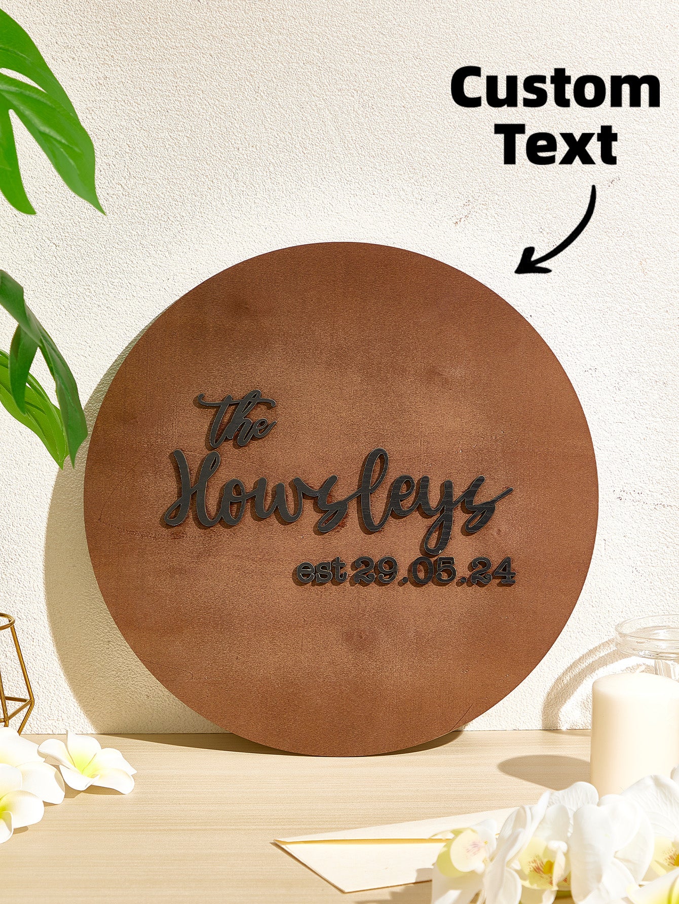 Personalised Wedding Guestbook Sign - Custom Wooden Keepsake