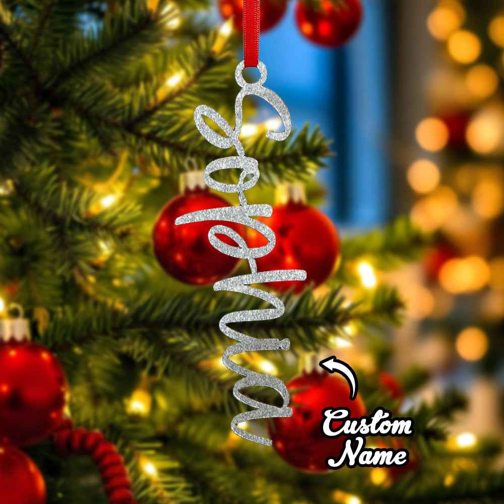 Personalized Name Christmas Tree Ornament Christmas Stocking Gift Tag Decoration Gift