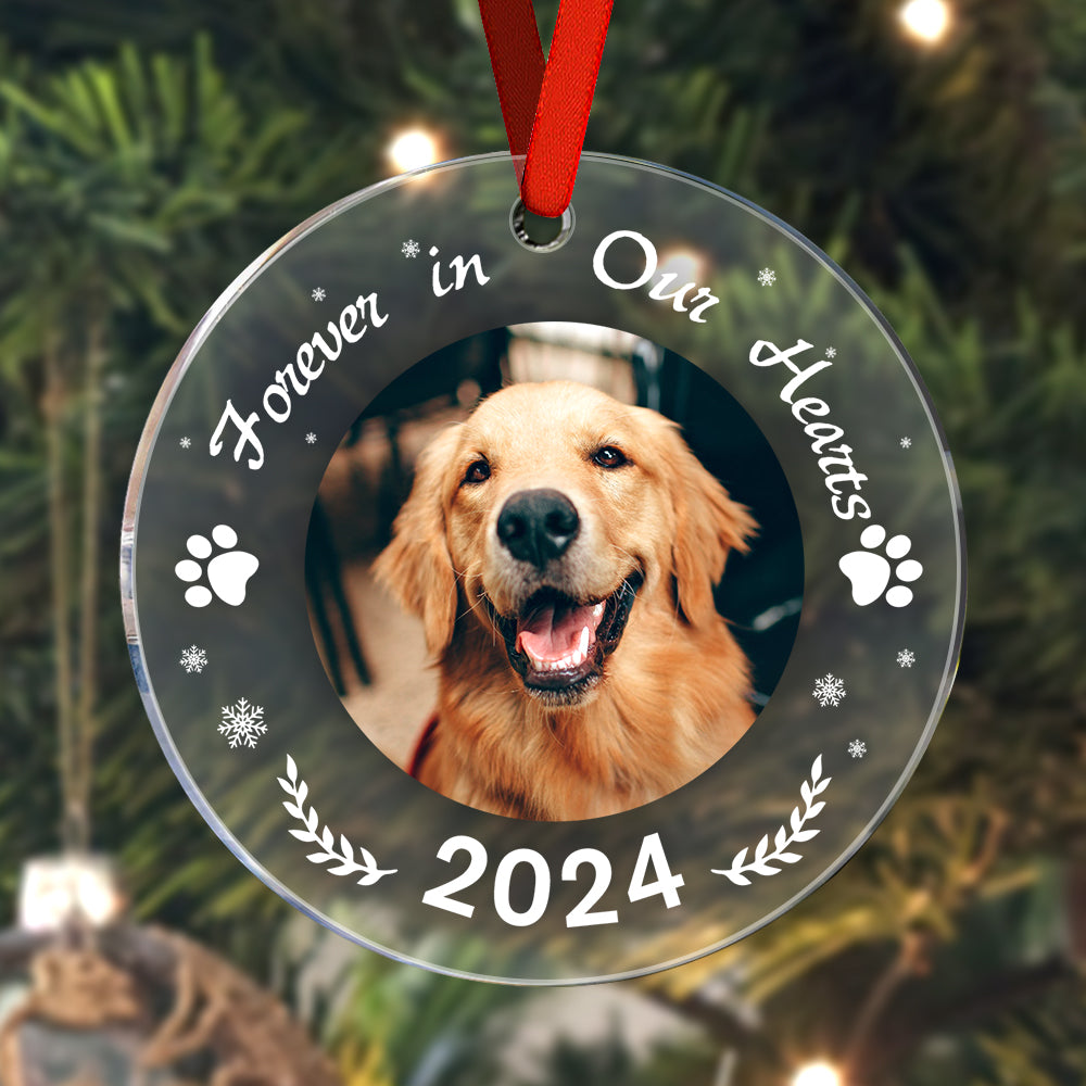 Personalised Pet Memorial Christmas Ornament - Custom Photo Keepsake Gift