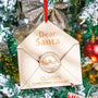Personalized Christmas List Ornament Santa Letter Christmas Ornament for Christmas Gifts