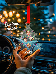 Personalized Photo Christmas Tree Family Ornament Funny Christmas Ornament Gift for Family