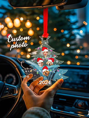 Personalized Family Photo Christmas Tree Ornament Christmas Decorate Gift for Family
