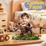 Personalized Face Kids and Animal Shaking Head Standee Gift for Kids