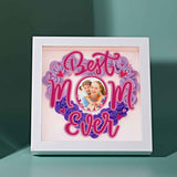 Personalized Photo Flower Shadow Box Frame Mother's Day Gift