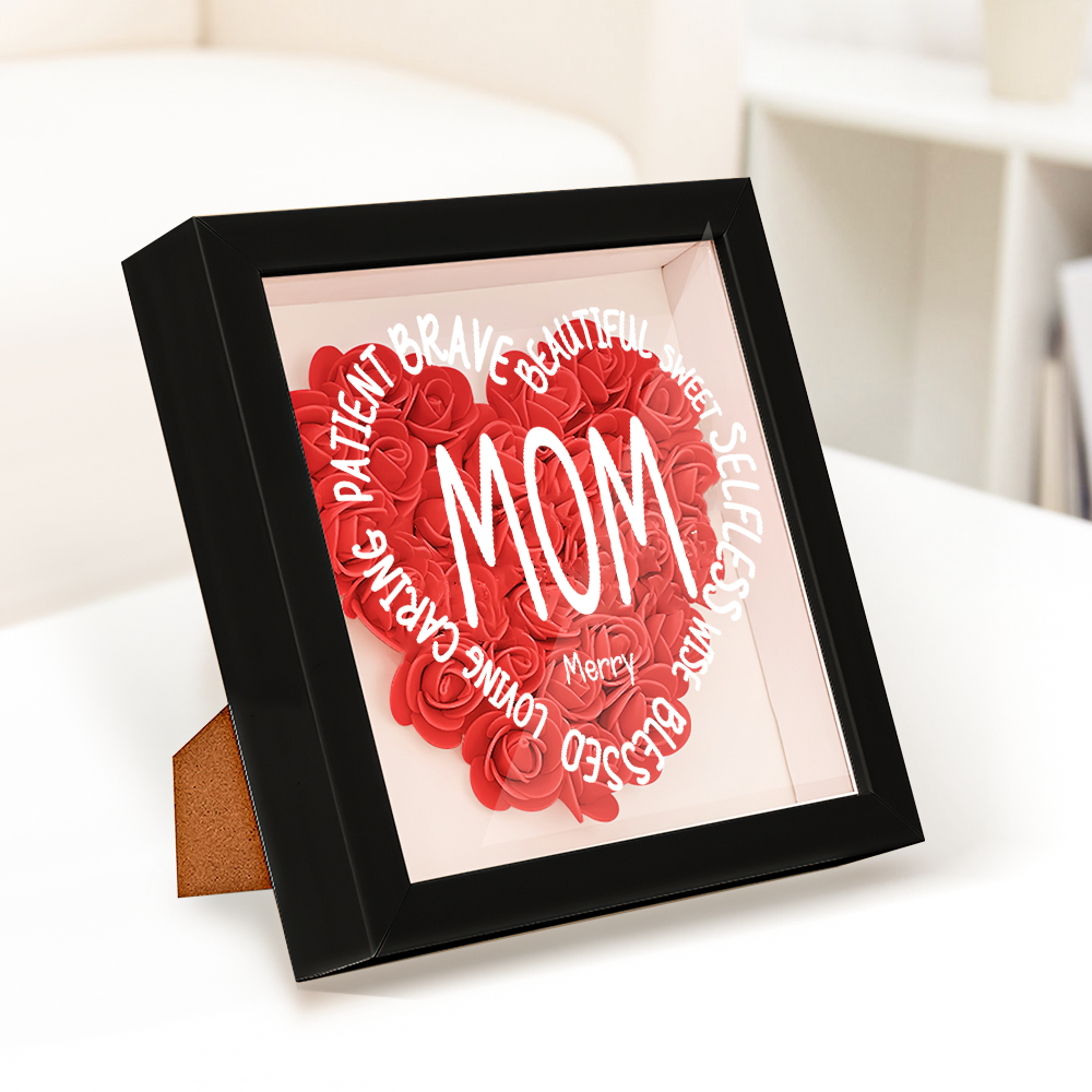 Personalized Flower Keepsake For Mom Custom Name Gift Idea for Mother's Day