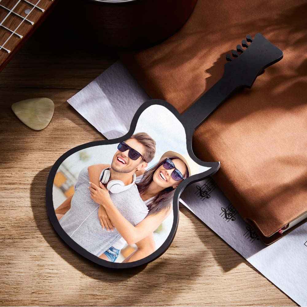 Custom Photo Guitar Frame Personalized Picture Frame Music Lover Gifts