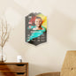 Personalised Football Cards — large custom acrylic player card close‑up showing smooth cut edges, protective film and clear acrylic transparency, UV print detail and waterproof finish for a lasting football keepsake
