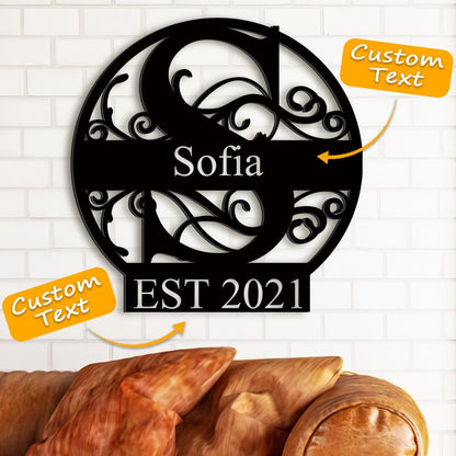 Personalised Family Name Sign | Custom Wedding & Housewarming Gift UK