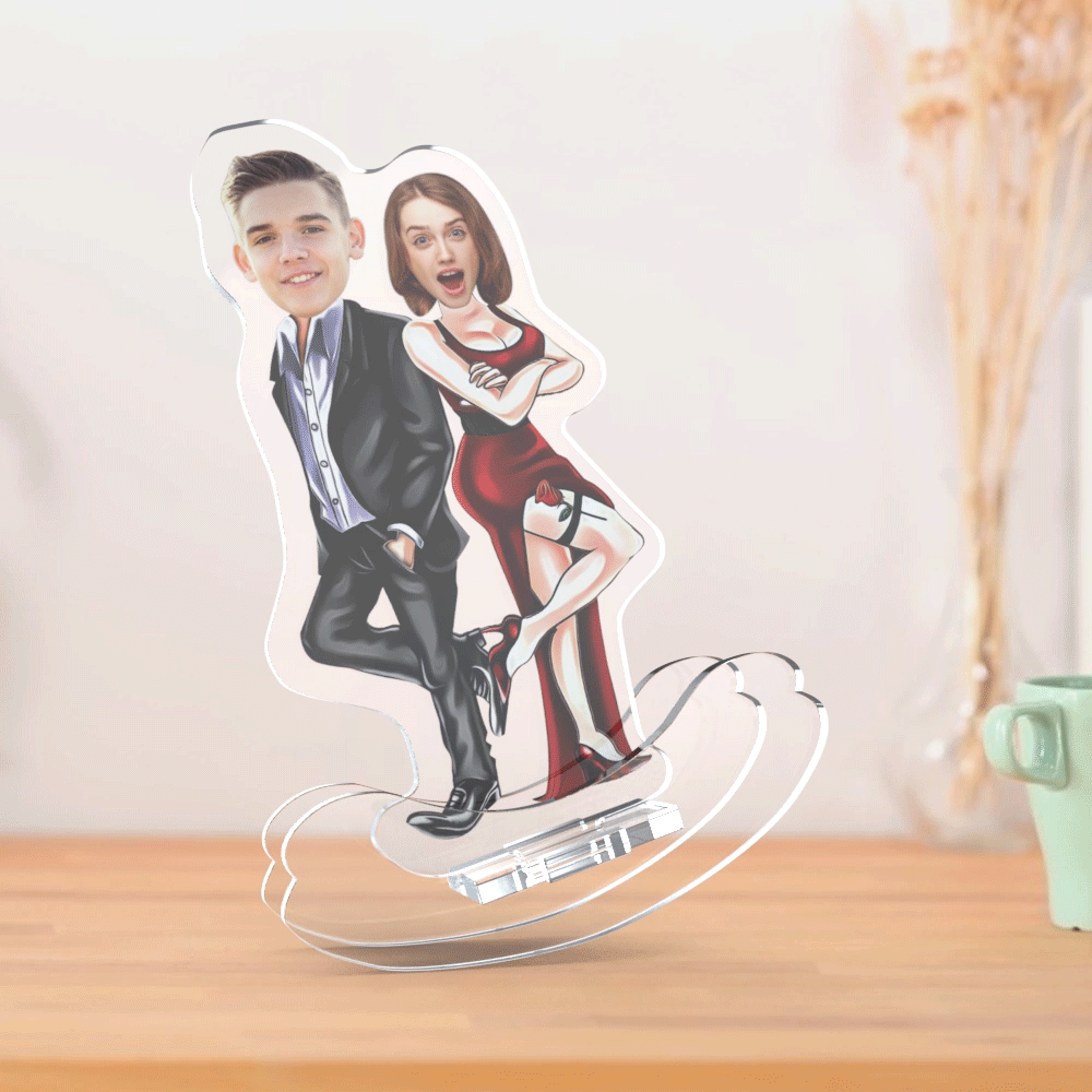 Personalised Couple Photo Tumblers - Custom Desktop Decor