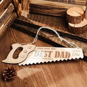 Custom Engraved Pendant Saw Creative Gifts for Best Dad
