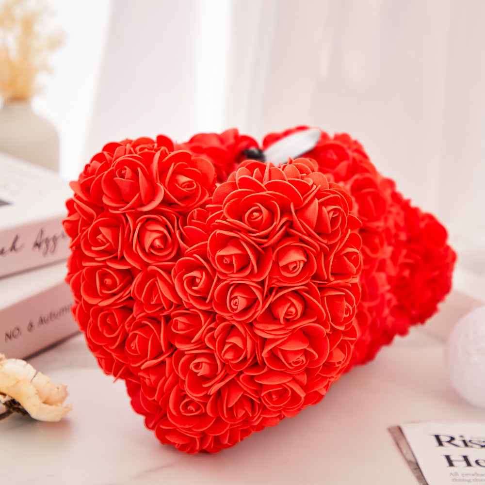 Custom Photo Bubble Immortal Flower Rose Teddy Bear Gift for Her