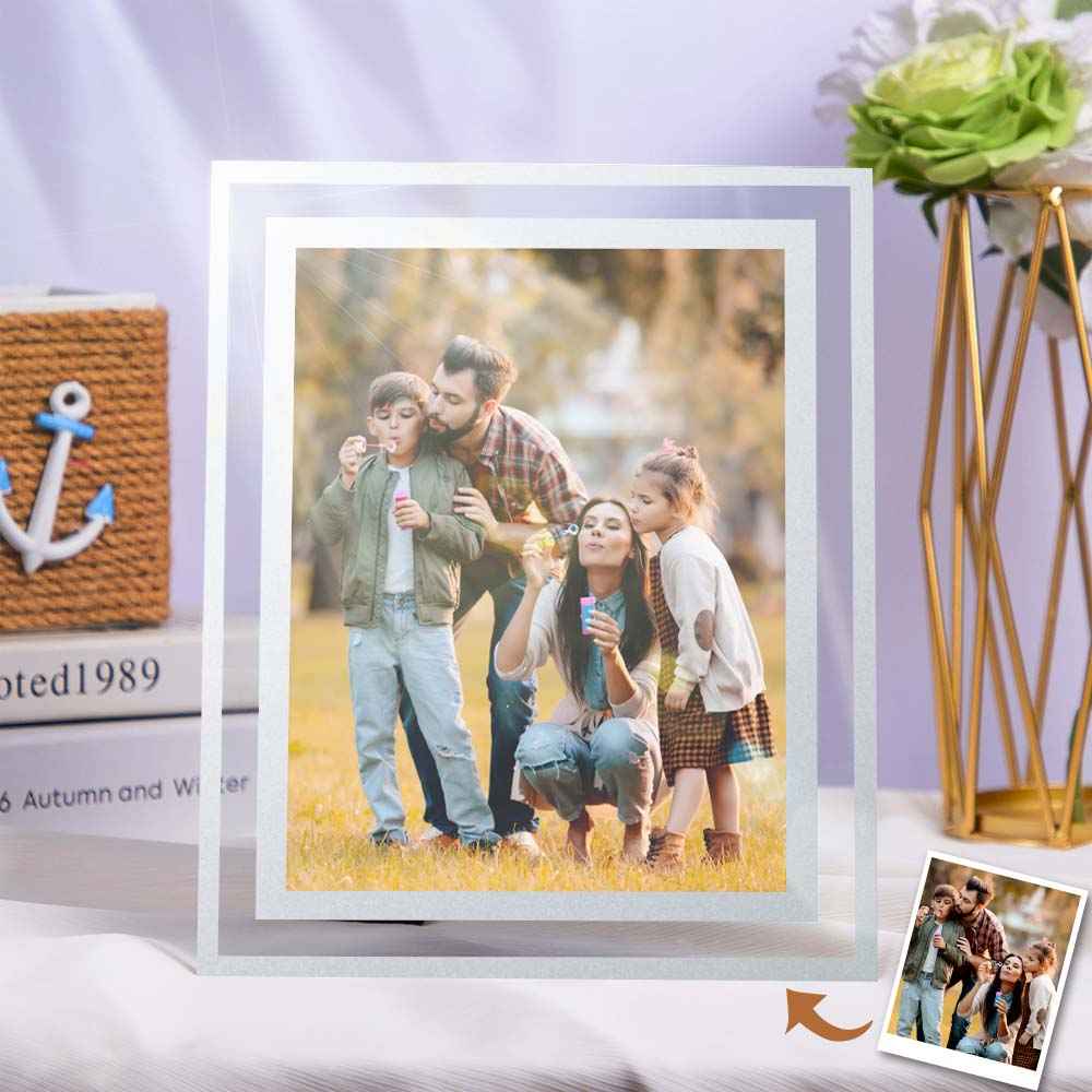 Custom Crystal Photo Frame Photo Holder Decorative Plaque Creative Gift