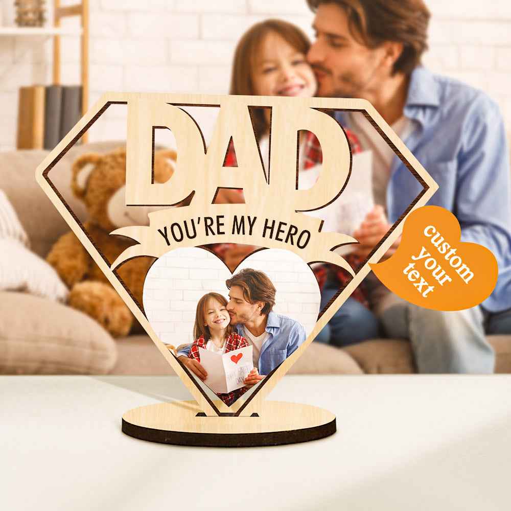 Personalized Father's Day Wooden Sign Dad Wooden Plaque Gift for Dad