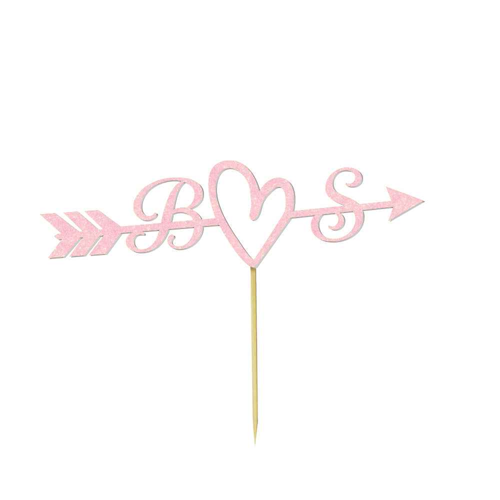 Personalized Text Wedding Cake Birthday Cake Topper - Custom Name Decoration