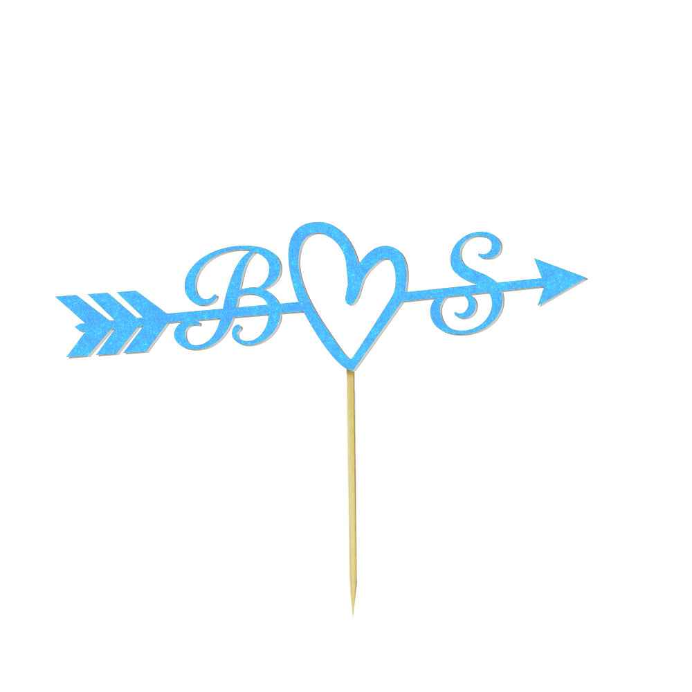 Personalized Text Wedding Cake Birthday Cake Topper - Custom Name Decoration