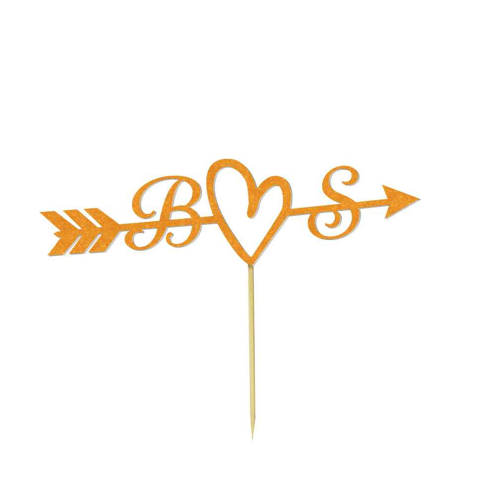 Personalized Text Wedding Cake Birthday Cake Topper - Custom Name Decoration