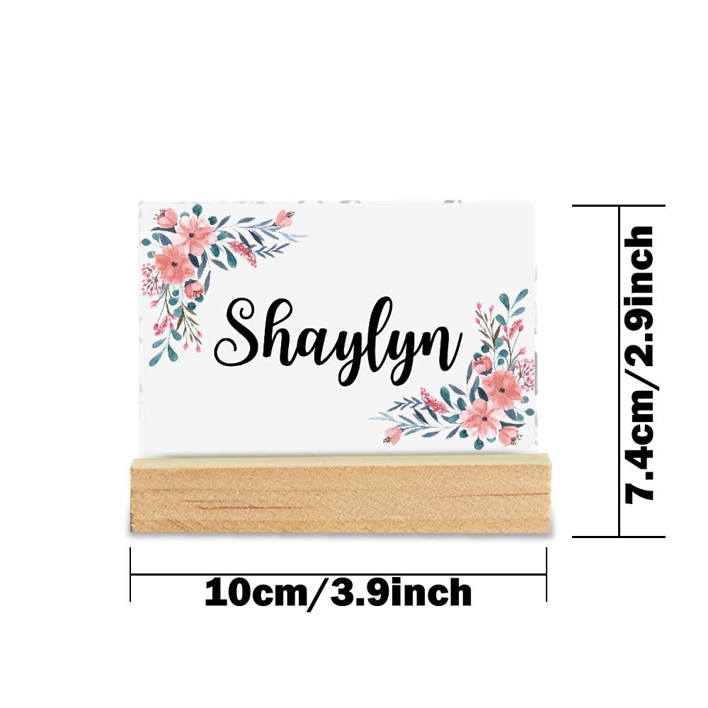 Custom Engraved Desk Name Plate | Personalised Office Nameplate for Boss