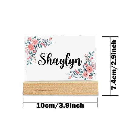 Custom Engraved Desk Name Plate | Personalised Office Nameplate for Boss