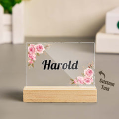 Custom Engraved Desk Name Plate | Personalised Office Nameplate for Boss