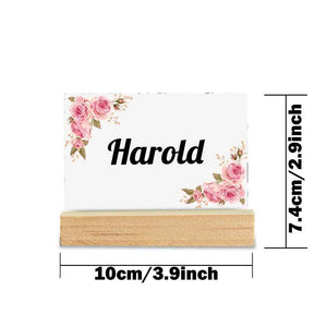 Desk Name Plate for Office Desktop Custom Corporate Nameplate for Boss