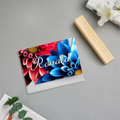 Custom Engraved Desk Name Plate | Personalised Office Nameplate for Boss