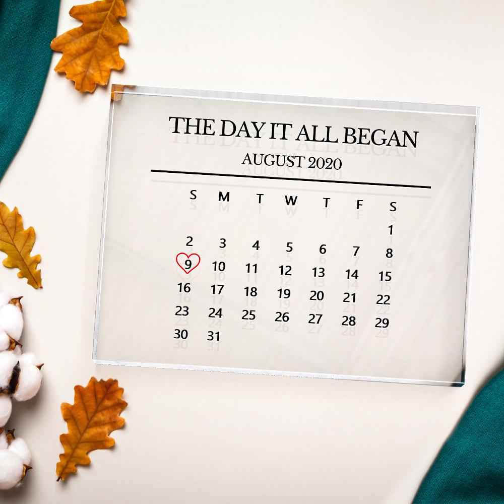 Ornamented anniversary gifts that can be customized with special dates and copywriting